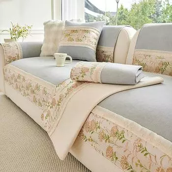 Современная и простая подушка для дивана из шенилла, сезонная универсальная противоскользящая пылезащитная подушка для дивана для украшения гостиной, подушка для дивана 70x70cm 1pcs