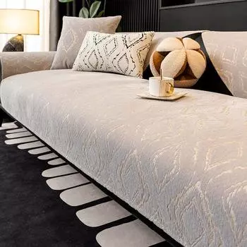 Современная и простая подушка для дивана из шенилла, универсальная противоскользящая и пылезащитная подушка для дивана для гостиной 70x90