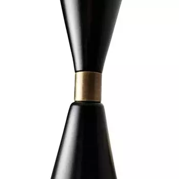 Современная итальянская настенная лампа для чтения 1950-х годов из бронзы и эмалевых настенных бра