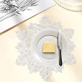Современная изоляционная подушка, многофункциональная подставка для столовых приборов в виде снежинки, противоскользящая изоляционная пластиковая подставка для подставок, бытовые принадлежности серебряный