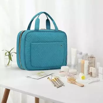 Современная косметичка со скрытыми крючками, яркая, пылезащитная небесно-голубой