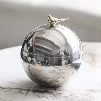 Современная легкая роскошная банка для хранения украшений Модель комнаты Офис продаж Отель B&B Креативная коробка для хранения шаров в виде птицы Ювелирные изделия