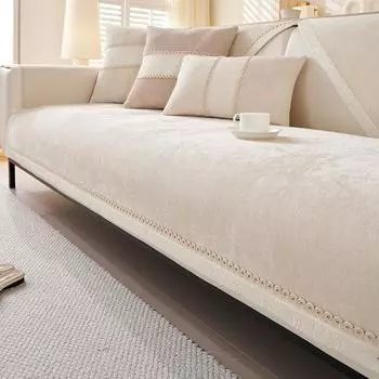 Современная легкая роскошная подушка для дивана, универсальная новая нескользящая подушка из синели, простой кожаный чехол для дивана, ткань 70-70cm