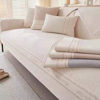 Современная легкая роскошная подушка для дивана, универсальная новая нескользящая подушка из синели, простой кожаный чехол для дивана, ткань 70-70