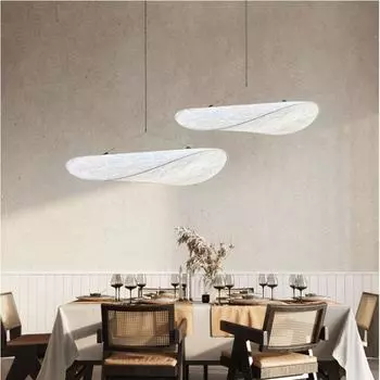 Современная люстра Vertigo LED шелковая ткань подвесной светильник для гостиной домашний декор скандинавское освещение напряженный подвесной светильник Lampara Dia 40cm&Cold White белый