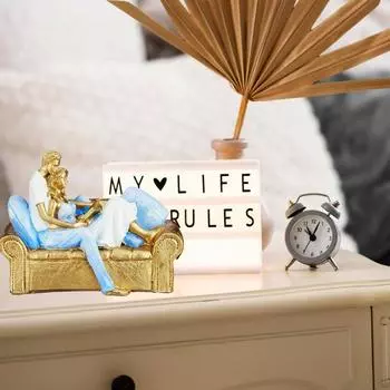 Современная минималистичная фигурка с изображением влюбленной пары для домашнего декора - упаковка из 1 шт.