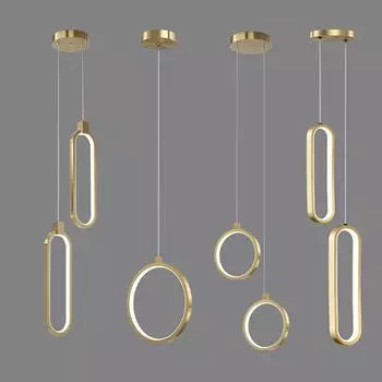 Современная минималистская светодиодная подвесная люстра для гостиничных спален, столовых, гостиных, черно-золотой декор, круглая подвесная лампа Warm White (no RC )