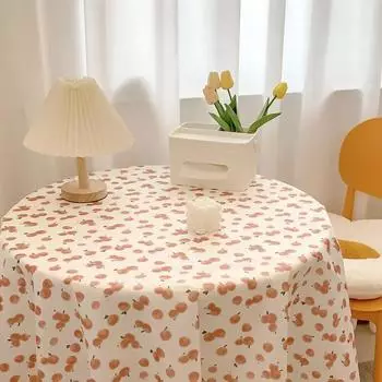 Современная многоцветная клетчатая фланелевая скатерть с фруктовым принтом, чехол для журнального столика, утолщенная пылезащитная ткань для обеденного стола 60x60cm 1pcs