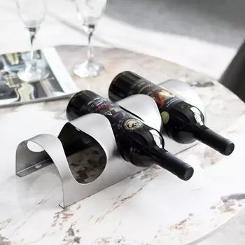 Современная модель украшения дома Винный шкаф Мягкое украшение Офис продаж Минималистский геометрический металлический креативный настольный винный шкаф Мягкое украшение