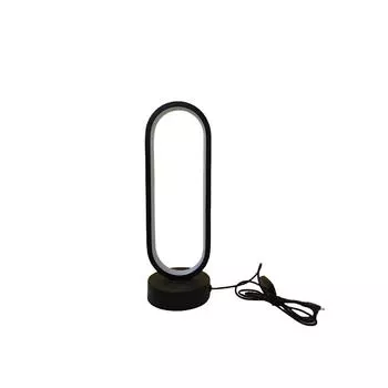 Современная модная круглая лампа на прикроватной тумбочке для спальни, гостиной, общежития, может быть затемнена декоративная ночная лампа One Size чёрный