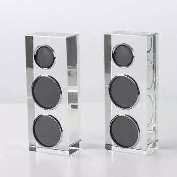 Современная музыкальная тема Кристалл Аудио Усилитель Комбинация Украшения Модель Комната Офис продаж Гостиная Настольный светильник Роскошные аксессуары Crystal CD player (black key)