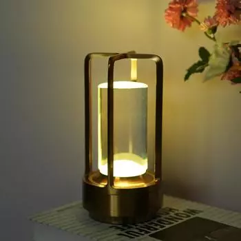 Современная настольная лампа RGB, меняющая цвет, настольная лампа с сенсорным управлением, пульт дистанционного управления через USB золотой