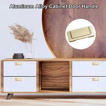 Современная невидимая дверная ручка, шкафы, ящики, ручки из алюминиевого сплава, скрытая невидимая дверная ручка чёрный