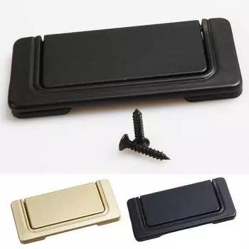 Современная невидимая дверная ручка, шкафы, ящики, ручки из алюминиевого сплава, скрытая невидимая дверная ручка чёрный