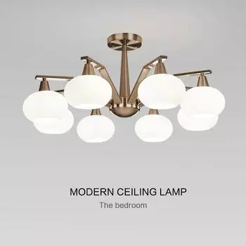 Современная никелевая металлическая светодиодная люстра Освещение гостиной Столовая Декор Светодиодные подвесные светильники Спальня Подвесной светильник Светильник