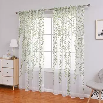 Современная оконная занавеска, тонкая декоративная дышащая элегантная плетеная прозрачная занавеска с принтом, товары для дома фиолетовый