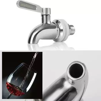 Современная пивная бочка из нержавеющей стали, кран для сока, вина, диспенсер для напитков 16mm Silver