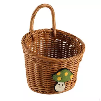 Современная плетеная настенная корзина для хранения фруктов и овощей Medium