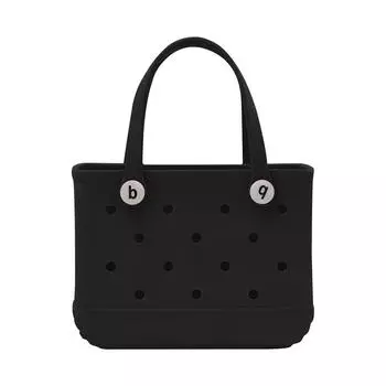 Современная пляжная сумка резиновая сумка-тоут | Водонепроницаемая большая сумка-тоут с карманом на молнии для пляжа, продуктов, спорта | Коллекция сумок для отпуска | Лес One Size чёрный