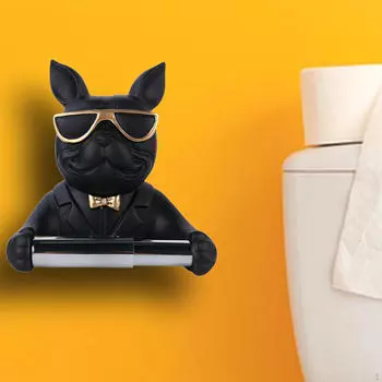 Современная подставка для туалетной бумаги для домашнего декора ванной комнаты чёрный