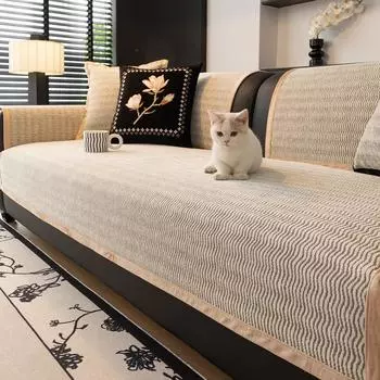 Современная подушка для дивана из синели, чехол для дивана для гостиной, волнистые линии, коврик, защитный чехол для дивана, мягкий, утолщенный, для стула, для дивана, полотенце 70x70