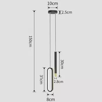 Современная прикроватная подвесная лампа для спальни с вращающимся прожектором для освещения прикроватной тумбочки для чтения, светодиодная подвеска, подвесной светильник warm light