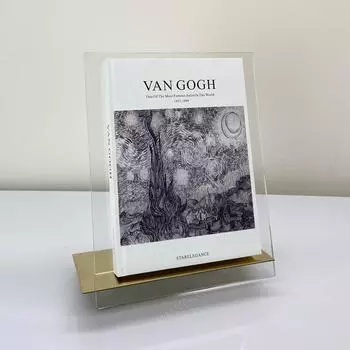 Современная простая акриловая книжная полка, скандинавская креативная стойка для журналов, украшения, модель дома, офис продаж, кабинет, мягкие украшения 250 * 100 * 300 Black M02401