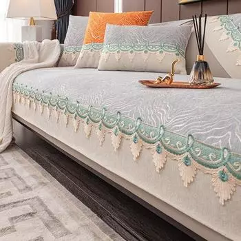 Современная простая четырехсезонная универсальная нескользящая легкая роскошная подушка для дивана, подушка для спинки, полотенце с защитой от царапин 70*70cm