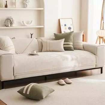 Современная простая диванная подушка Four Seasons универсальная диванная подушка легкая роскошная высококачественная ткань для защиты от пыли на диване нескользящий коврик 70*70cm