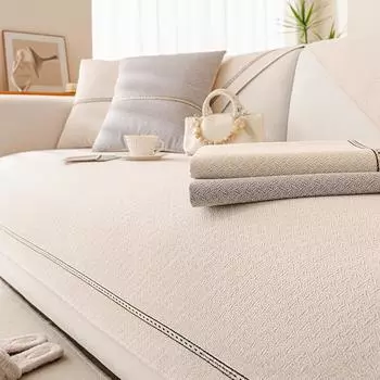 Современная простая диванная подушка из синели, универсальная грязеотталкивающая нескользящая дышащая подушка для дивана на четыре сезона, толстый чехол, полотенце 70*70