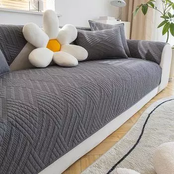 Современная простая комбинированная диванная подушка из хлопковой ткани Four Seasons Universal нескользящая диванная подушка-полотенце 70x70cm 1pcs