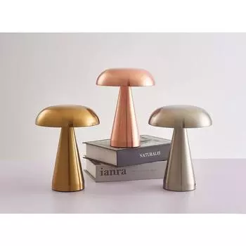 Современная простая металлическая сенсорная маленькая настольная лампа светодиодное освещение прикроватная гостиная украшение настольный светильник цвет золото медь хром Warm White