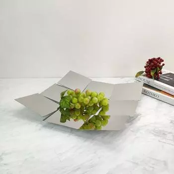 Современная простая металлическая тарелка из нержавеющей стали для фруктов, выставочный зал, креативное искусство, мягкое украшение, модельная комната, офис продаж, украшение