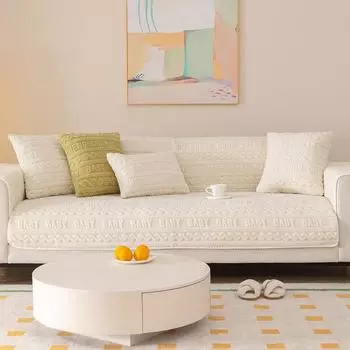 Современная простая мытая трехмерная жаккардовая плюшевая подушка для дивана. Простая современная нескользящая подушка. Чехол для дивана. 70*70