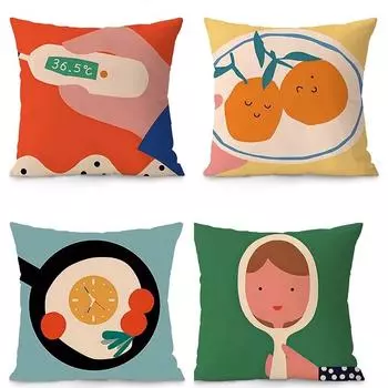 Современная простая наволочка для объятия, украшение для общежития, офиса, гостиной, дивана, дома, наволочка 40x40cm