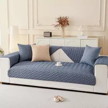 Современная простая нескользящая диванная подушка из чистого хлопка, хлопковая универсальная комбинированная диванная подушка Four Seasons, чехлы для полотенец, кожаный диван, подушка из массива дерева 70*70cm