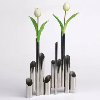 Современная простая переплетенная металлическая круглая трубка, цветочная посуда, украшения, ваза, модель комнаты, гостиной, прихожей, B&B, дизайнерское мягкое украшение