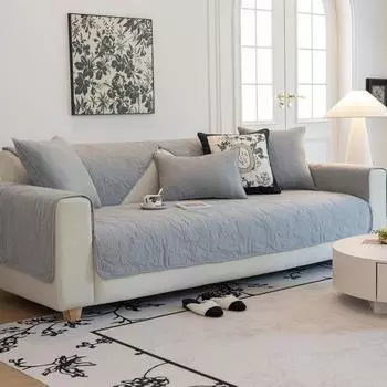 Современная простая подушка для дивана из чистого хлопка на все времена года, универсальная подушка для дивана из хлопка, однотонная ткань в европейском стиле, нескользящая подушка для дивана из хлопка 70*70cm