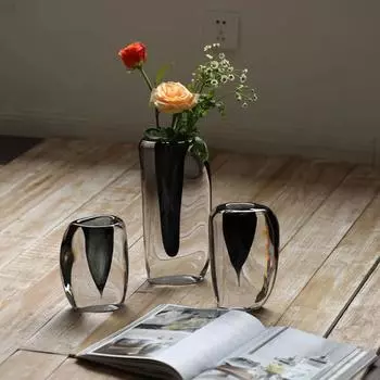 Современная простая роскошь ветер утолщение креативная стеклянная ваза гостиная модель обеденный стол телевизор тумба украшения украшения