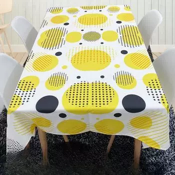 Современная простая скатерть из полиэфирного волокна, домашний обеденный стол, прямоугольный коврик для скатерти, водонепроницаемый и маслостойкий коврик для стола, не требующий стирки 140-180cm