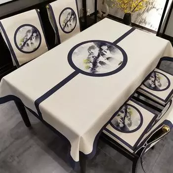 Современная простая скатерть с цветком сливы, украшение для праздничной вечеринки, моющаяся крышка стола для украшения кухни, обеденного декора 40-70cm