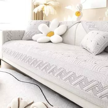 Современная простая стираная подушка для дивана Four Seasons General Fabrics Нескользящие подушки для сидений Чехол для дивана Полотенце Утолщенный 70*70cm