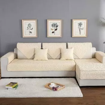 Современная простая тканевая диванная подушка, европейский хлопок с вышивкой, универсальный чехол для дивана, четыре сезона, нескользящая подушка 70*70