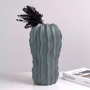 Современная простая ваза Креативное растение Кактус Декоративные украшения Скандинавская модель дома Особая форма Художественная цветочная композиция Цветочное устройство