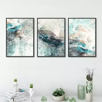 Современная простота абстрактных картин на холсте, модульные картины, настенное искусство, холст для украшения гостиной, без рамки 21*30cm