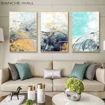 Современная простота абстрактных картин на холсте, модульные картины, настенное искусство, холст для украшения гостиной, без рамки 21*30cm