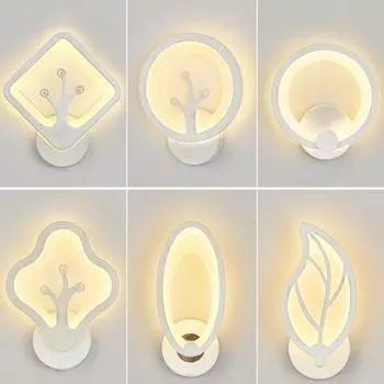 Современная простота в стиле лесной стены LED 12 Вт настенный светильник для столовой, кухни, спальни, балкона, фойе, кабинета, настенный светильник Warm White (2700-3500K)