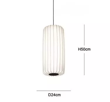 Современная японская люстра Wabi Sabi Silk E27, скандинавский домашний декор, дизайнерская лампа, гостиная, столовая, спальня, B&B, лофт, подвесные светильники No bulb