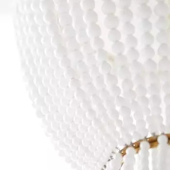 Современная ретро круглая светодиодная люстра E14 для гостиной, золотистая/хромированная, прозрачная хрустальная лампа, люстра с деревянными бусинами и жемчугом