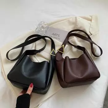 Современная ретро-сумка через плечо для женщин, осень и зима, новый трендовый нишевый дизайн, сумка на одно плечо подмышкой